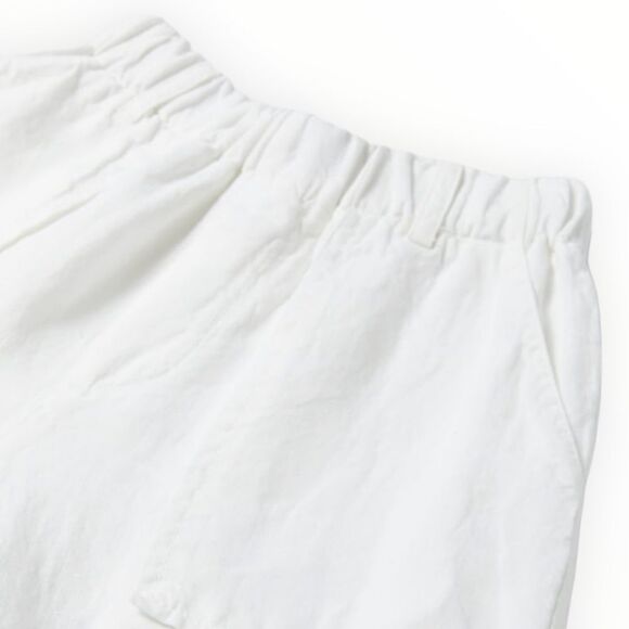 ZARA Kids | Oyster White | LINEN CARGO PANTS - Picture 3 of 4